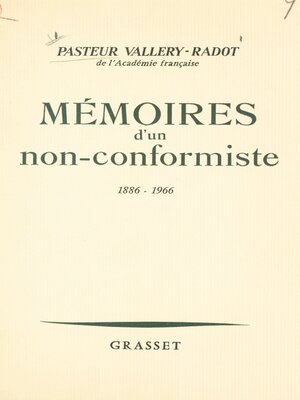 cover image of Mémoires d'un non-conformiste